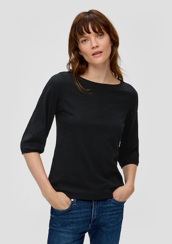 s.Oliver Shirt in Zwart: voorkant