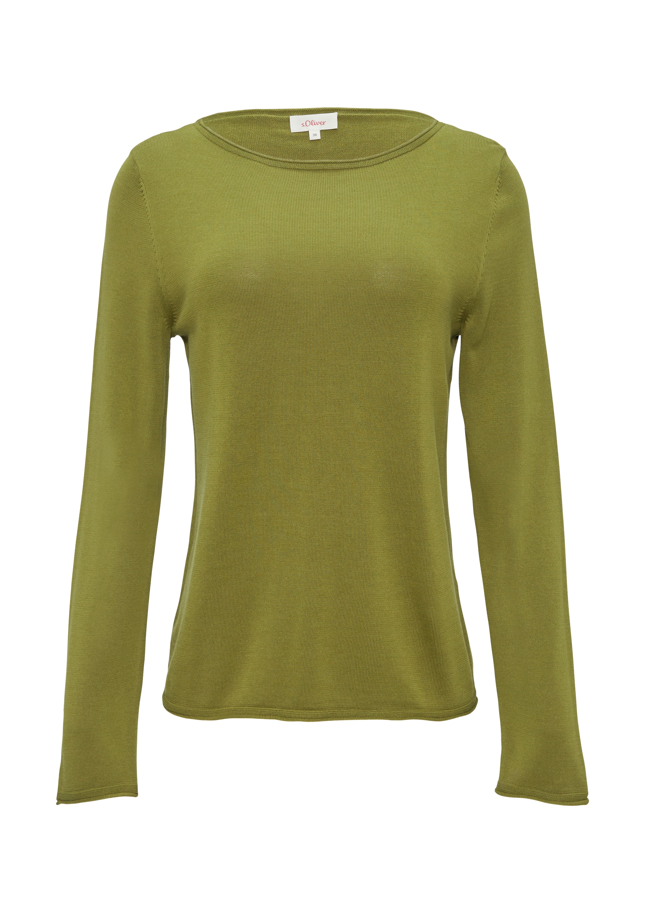 s.Oliver Pullover in Grün: Vorderseite