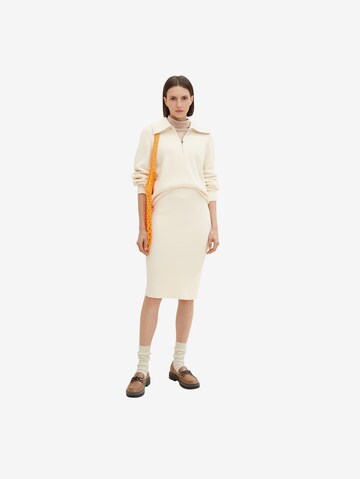 TOM TAILOR Skirt in Beige