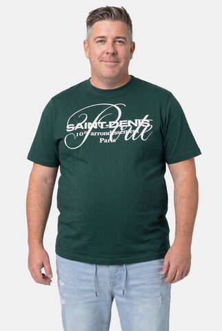 Men Plus Shirt in Green: front