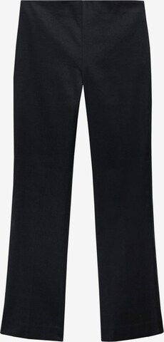 MANGO Bootcut Spodnie 'Santori' w kolorze czarny: przód