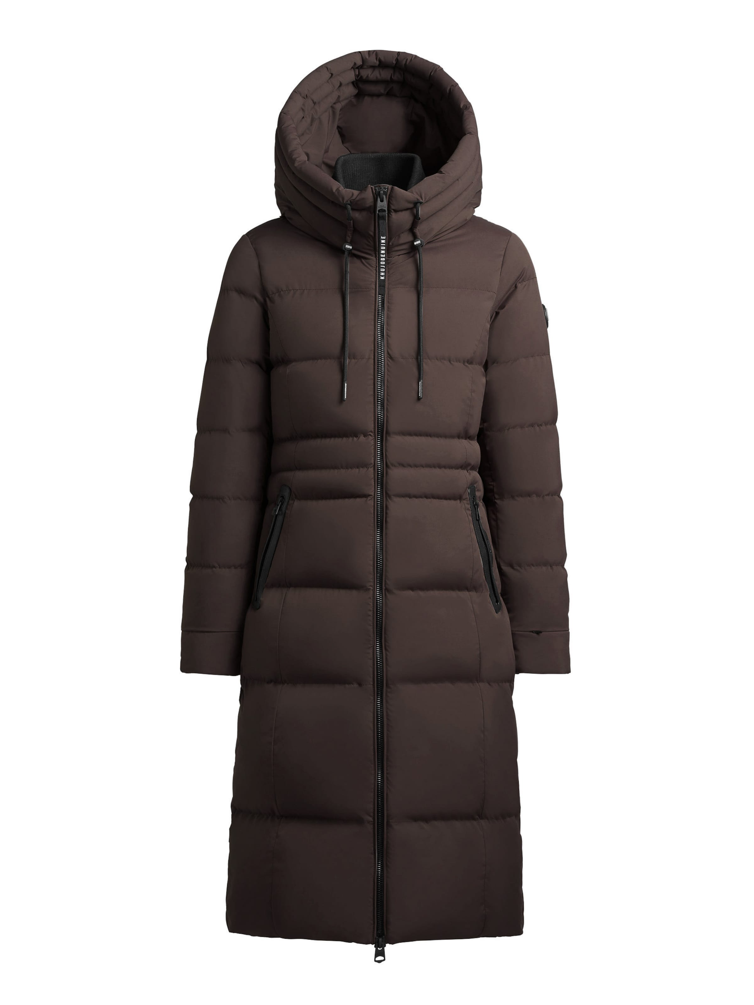khujo Wintermantel 'ENAKH' in Bruin: voorkant