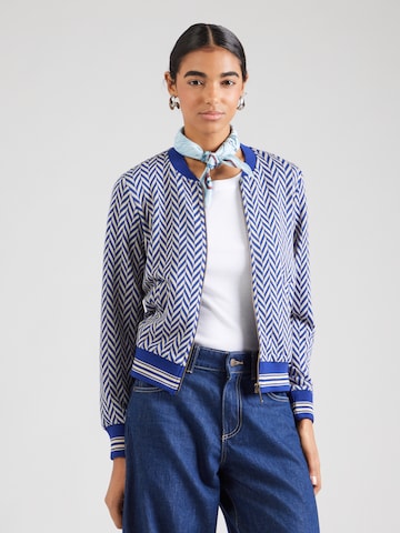 King Louie Преходно яке 'Bessie' в синьо: отпред