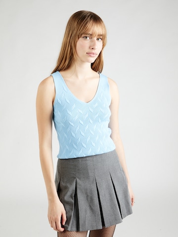 ONLY Knitted top 'SIF' in Blue: front