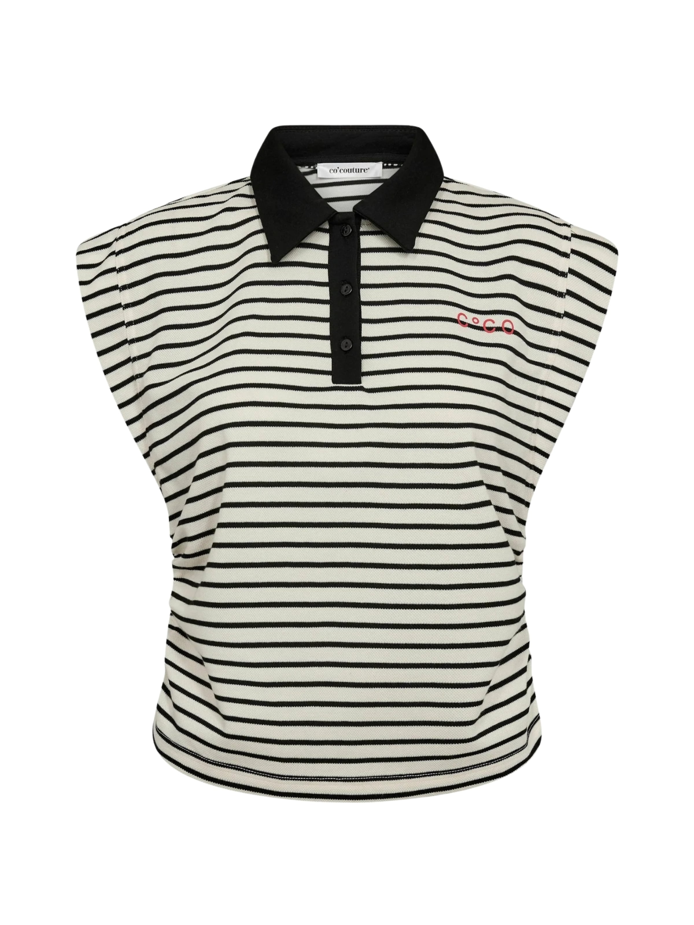 Haut ' NormaCC ' co'couture en noir : devant