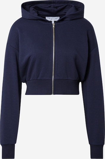 Bluză cu fermoar sport 'Zip Up Cropped Hoodie' NU-IN ACTIVE pe bleumarin, Vizualizare produs