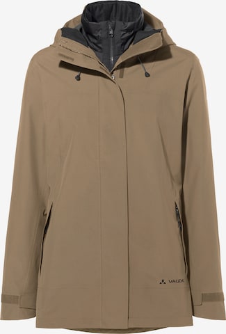 VAUDE Outdoorjas 'Neyland' in Beige: voorkant