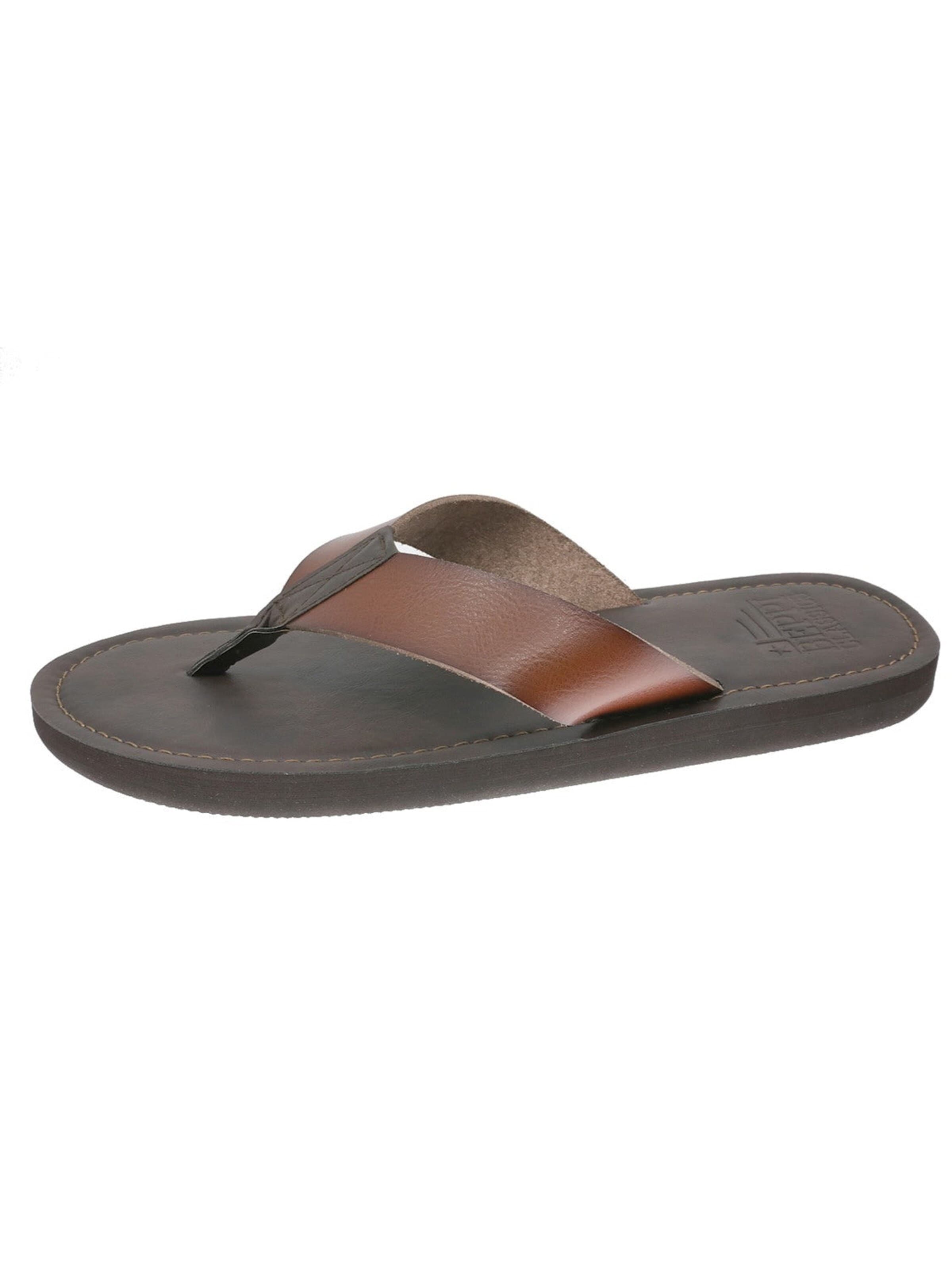 Beppi Klipklappere 'Thong Slipper' i brun: forside