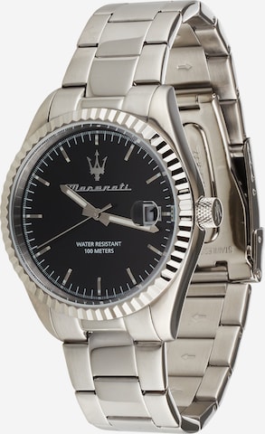 Maserati - Reloj analógico en plata: frente
