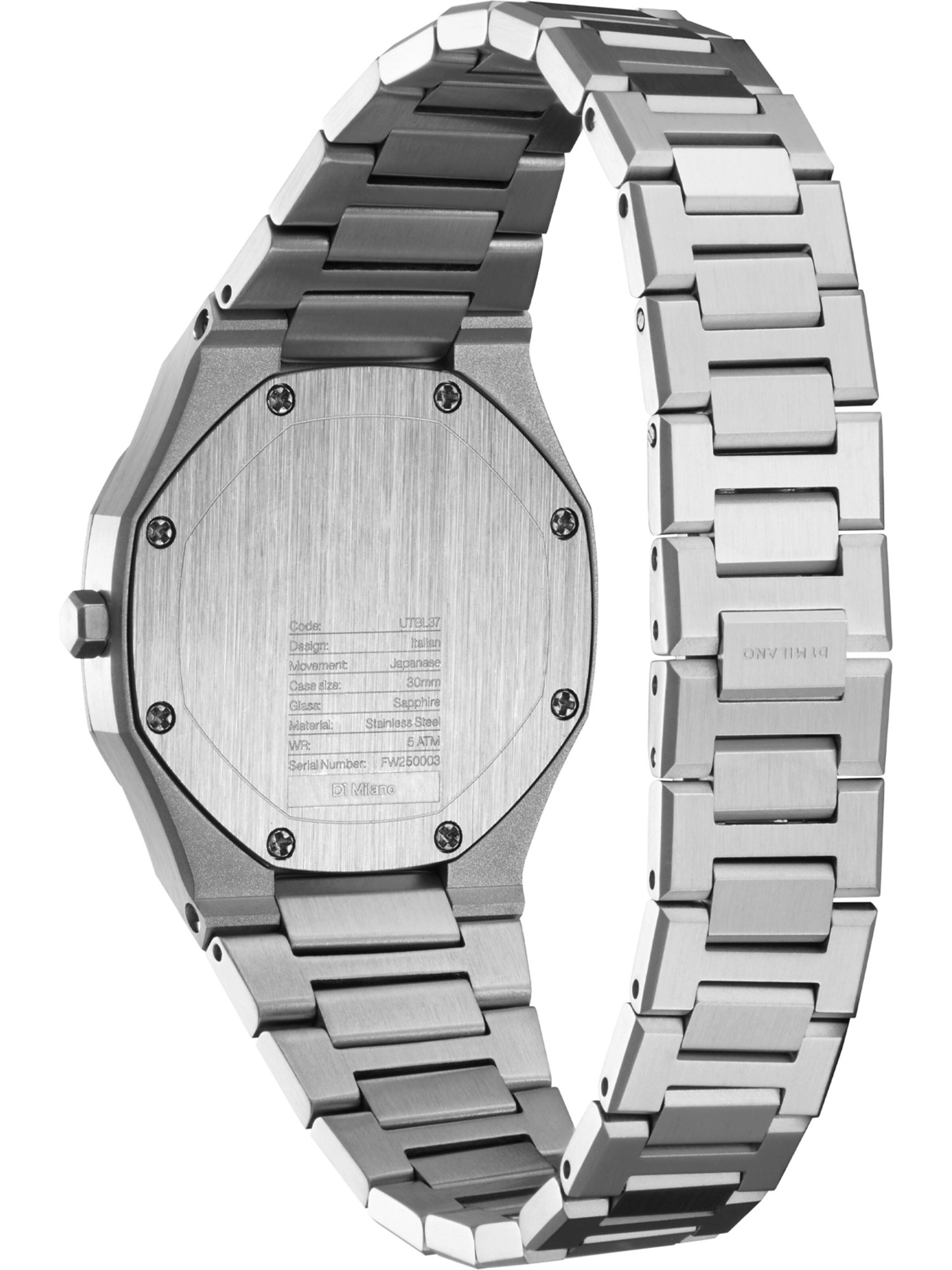 D1 Milano Uhr in Silber