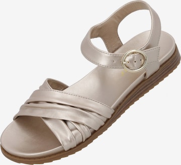 Sandales à lanières 'Ovuh' Palado en or : devant