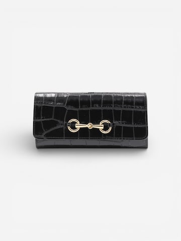 Cheval Firenze Wallet 'GRANT CROC' in Black: front