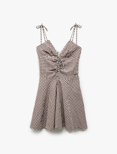 Koton Summer Dress in Dark brown / White, Item view