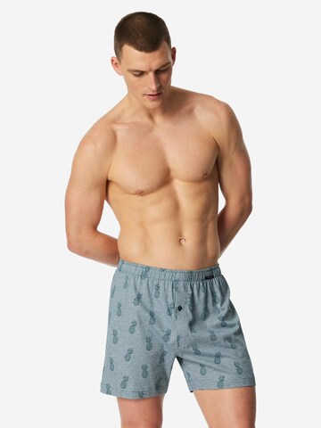SCHIESSER Boxershorts 'Singel-Jersey' in Blauw