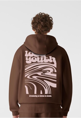Lost Youth Sweatshirt 'Chaos Flow' in Braun: Vorderseite