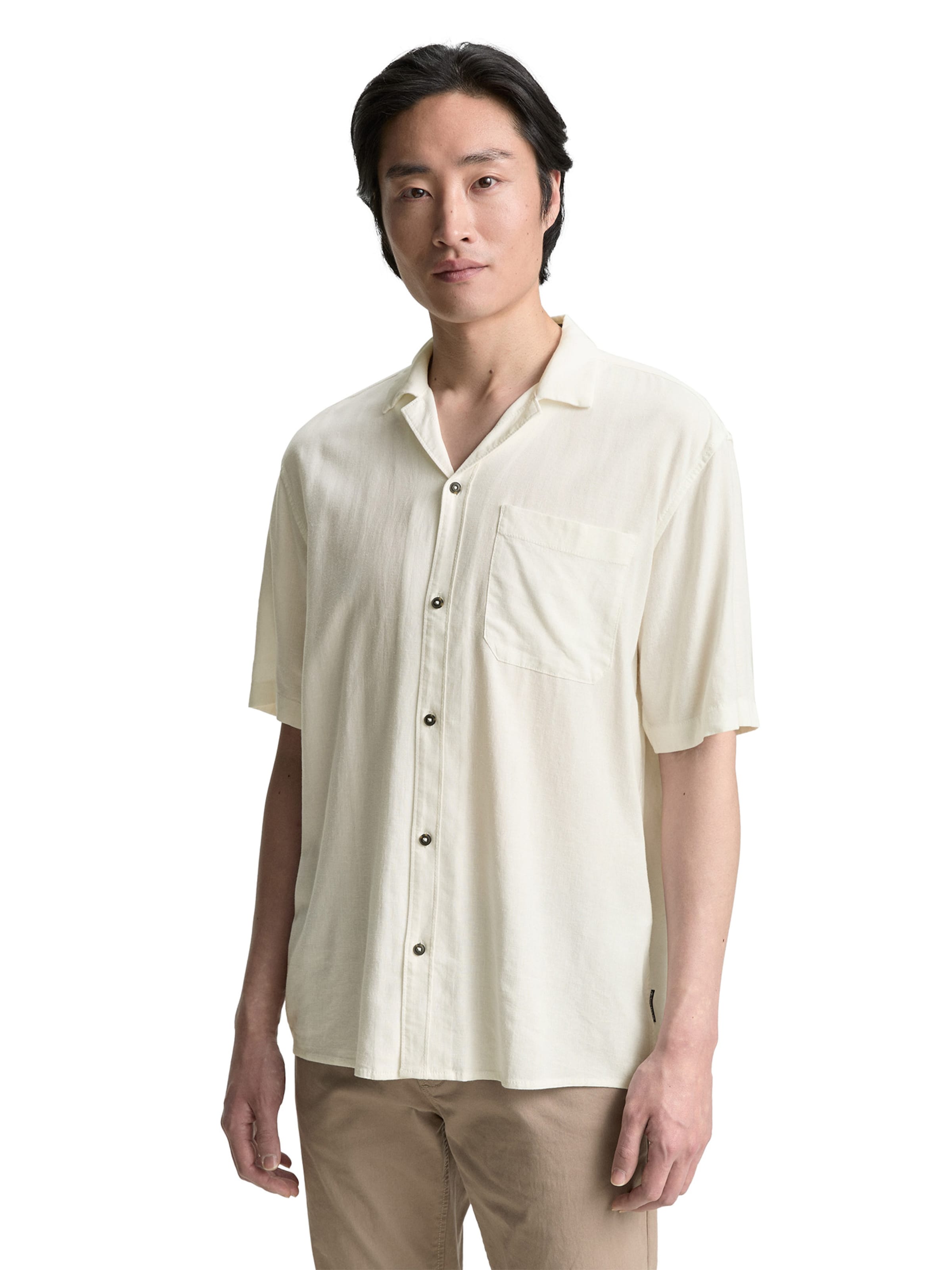 TOM TAILORRegular Fit Košulja - bijela boja: prednji dio