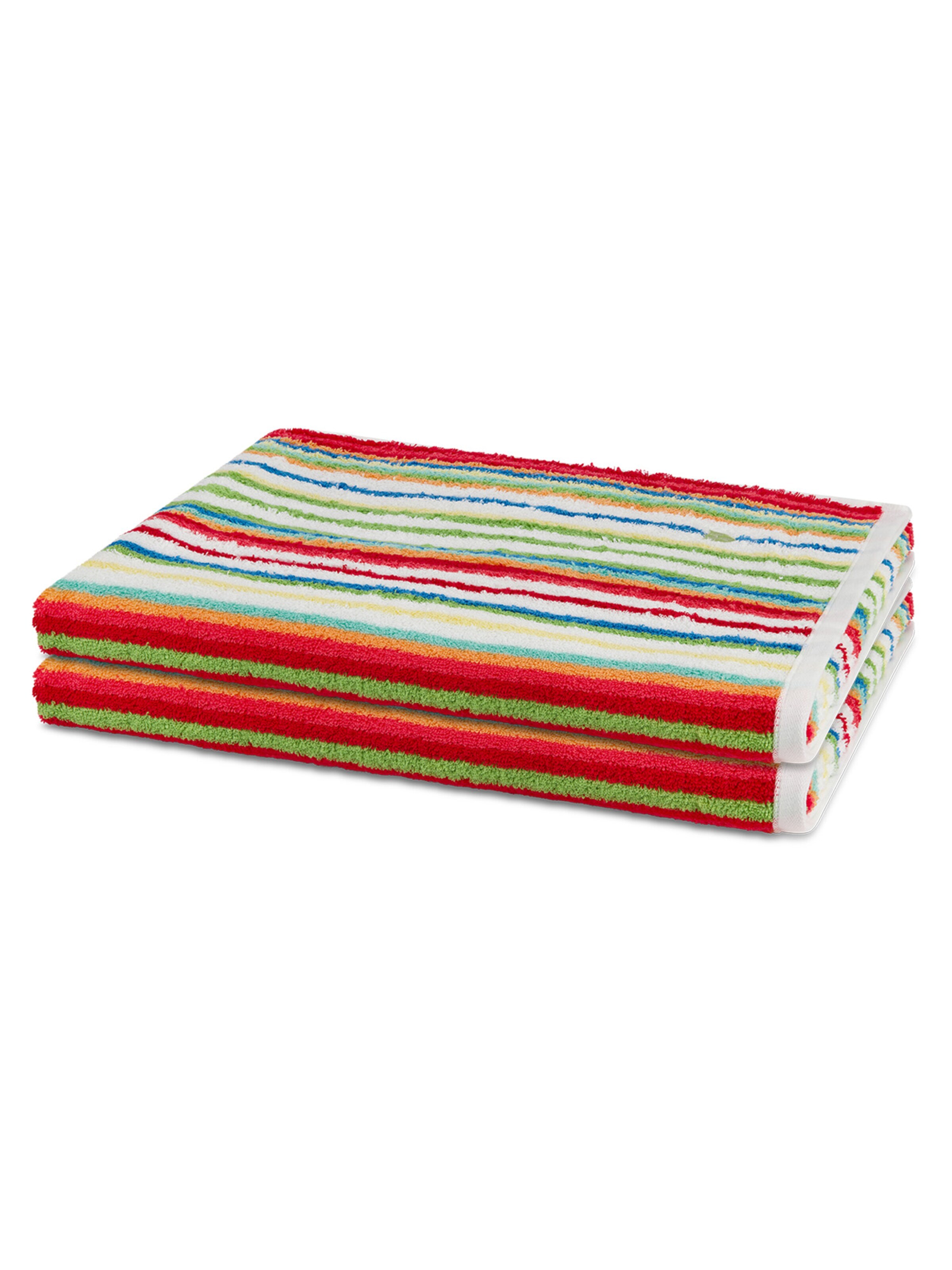 ROSS Handdoek 'Vita' in Rood: voorkant