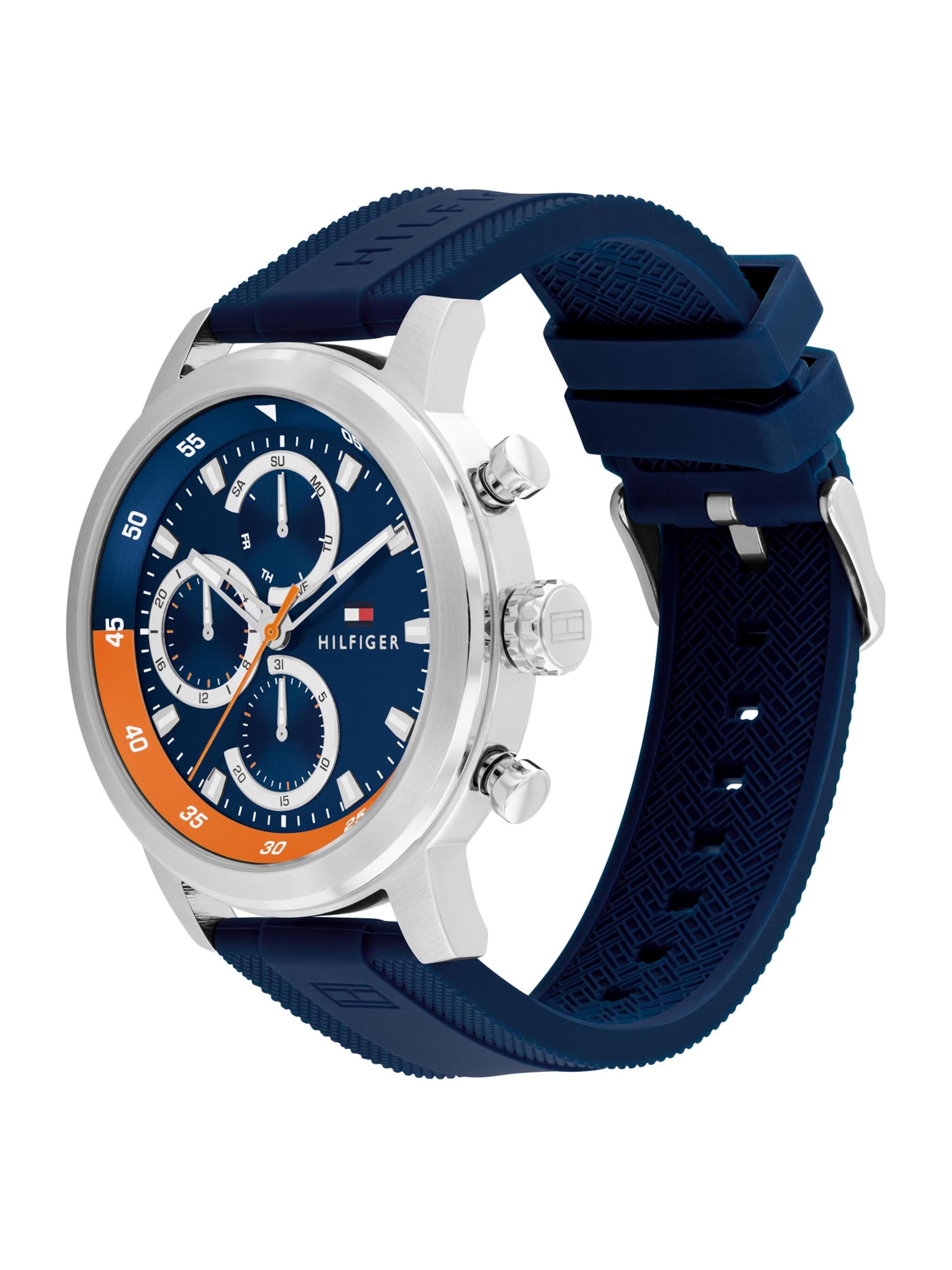 TOMMY HILFIGER Αναλογικό ρολόι 'ROCKY' σε μπλε: μπροστά