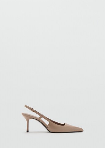 MANGO Slingback Pumps 'Pistacho' in Beige