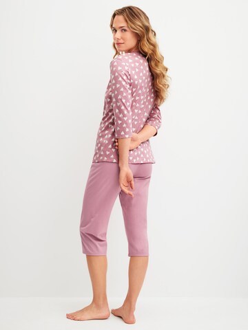 CALIDA Pyjama 'Cotton Special' in Lila