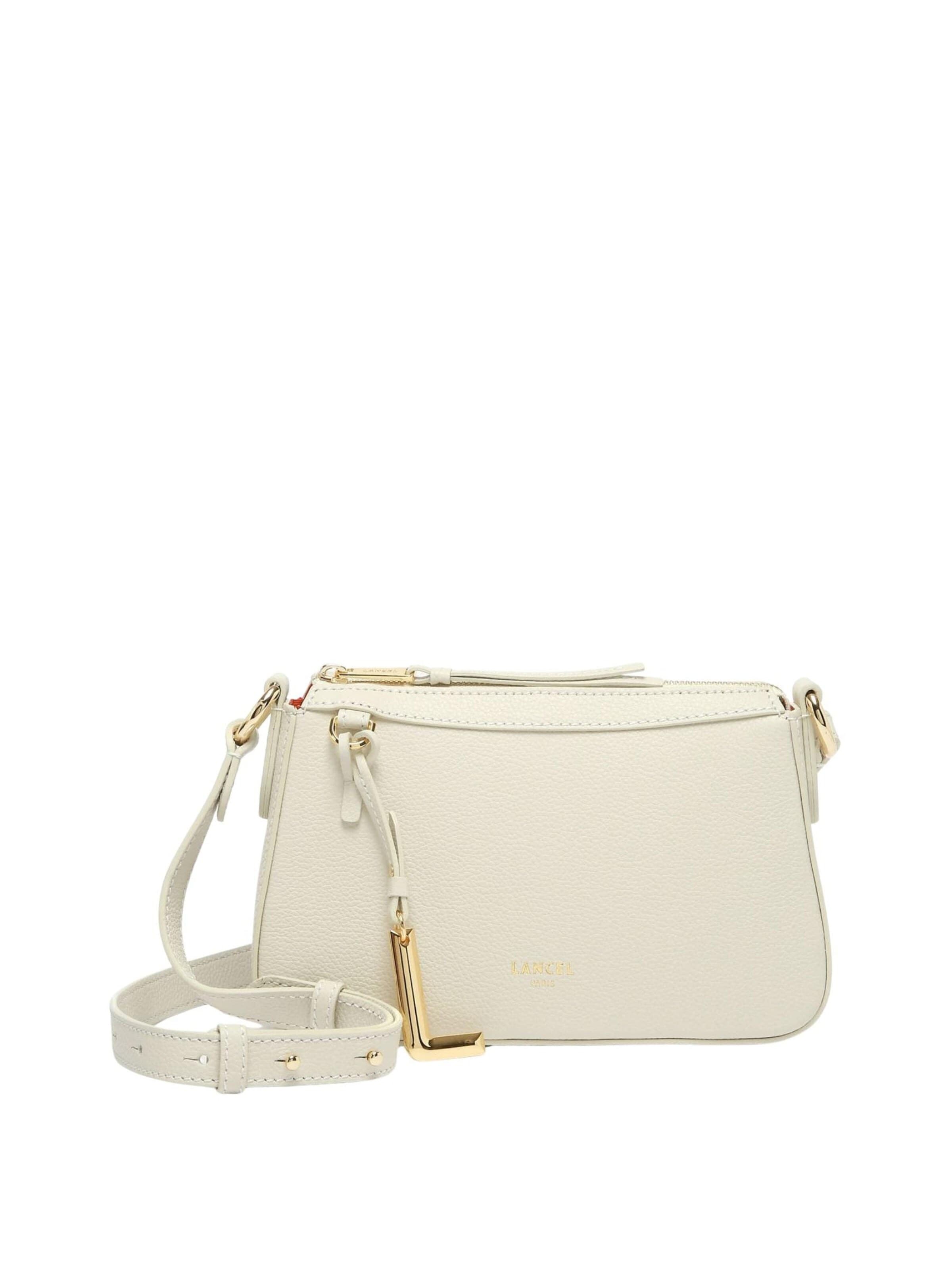 Lancel Crossbody bag in White: front