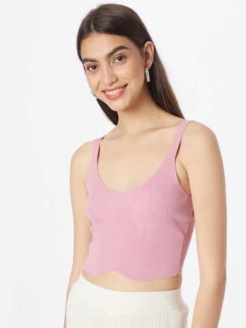 Tally Weijl Knitted Top in Pink: front