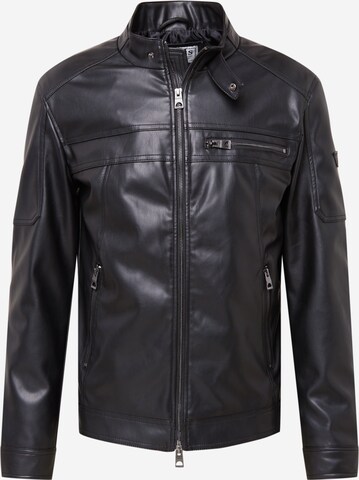 GUESS Prehodna jakna | črna barva: sprednja stran