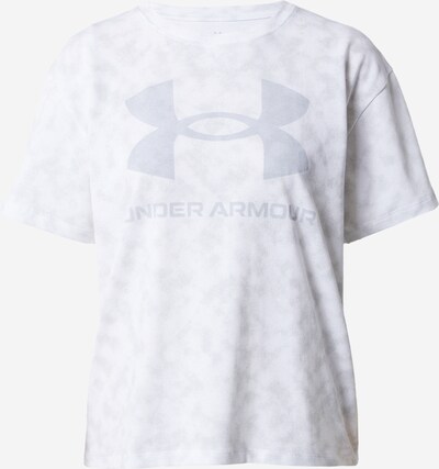 UNDER ARMOUR Funkcionalna majica | srebrno-siva / pegasto siva / bela barva, Prikaz izdelka