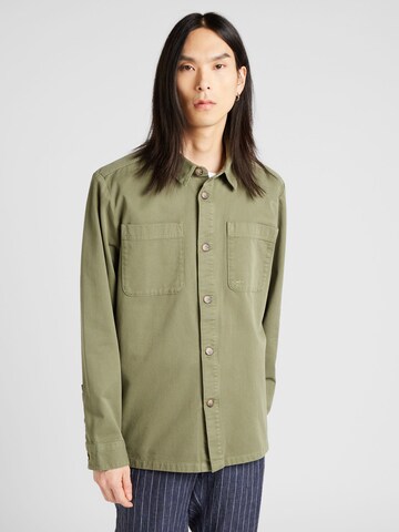 FYNCH-HATTON - Ajuste regular Camisa en verde: frente