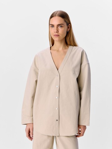 OBJECT Blouse in Beige: voorkant