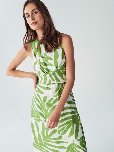 Willa Kleid 'Revival' in grün / weiß, Produktansicht