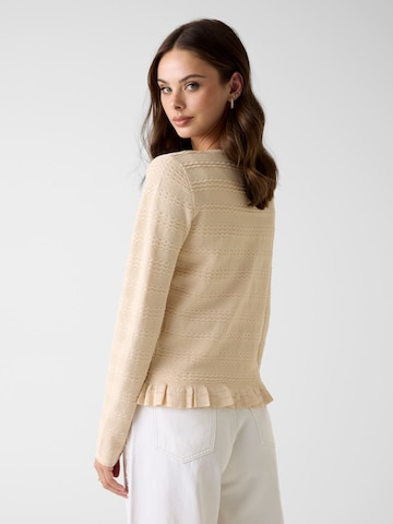 GUESS Knit Cardigan in Beige