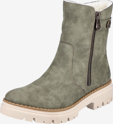 Rieker Boots in Green: front