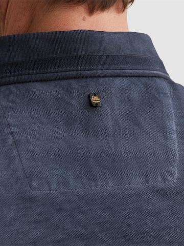 PME Legend - Camiseta 'Polo shirt in piqué with flight pocket' en azul