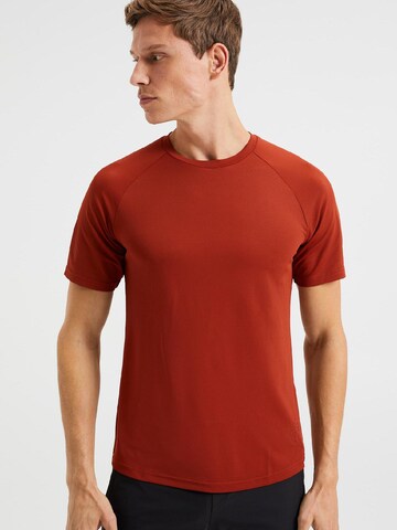 T-Shirt WE Fashion en rouge : devant