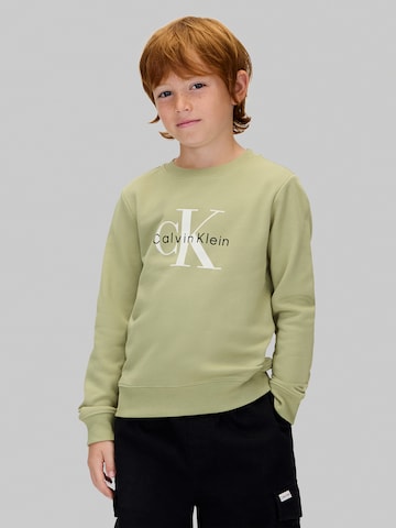 Calvin Klein Jeans Sweatshirt in Green: front