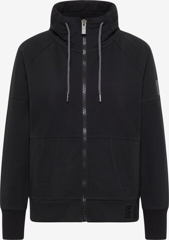 Elbsand Zip-Up Hoodie 'Alina' in Black: front