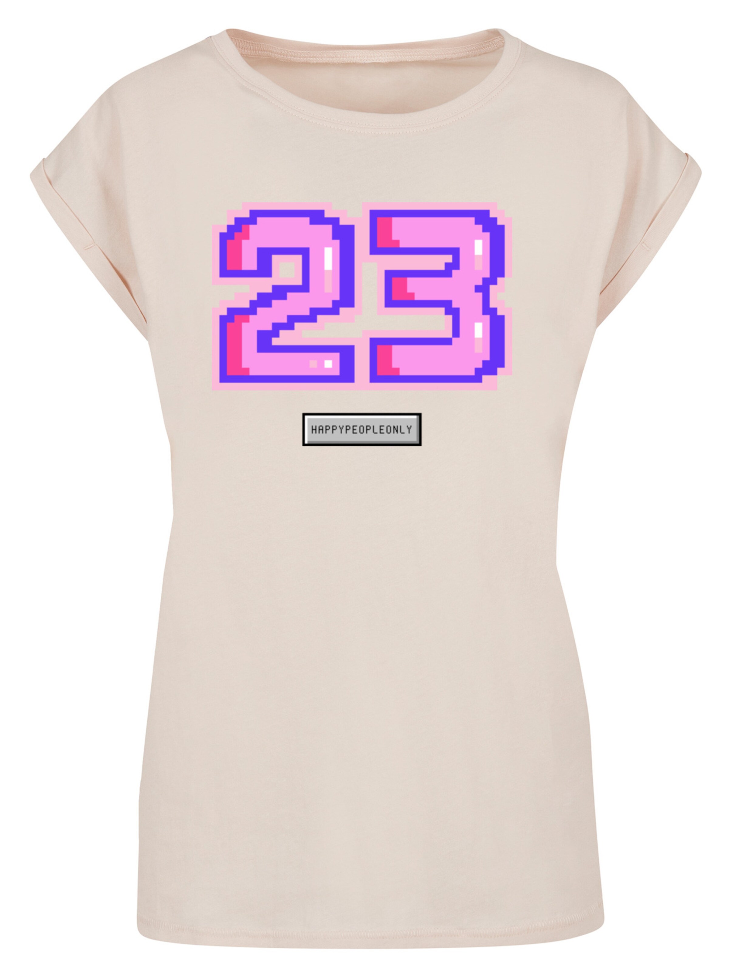 T-shirt F4NT4STIC en beige : devant