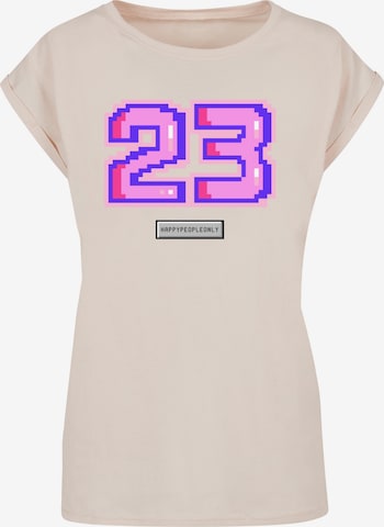 T-shirt F4NT4STIC en beige : devant