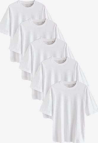 T-Shirt Next en blanc : devant