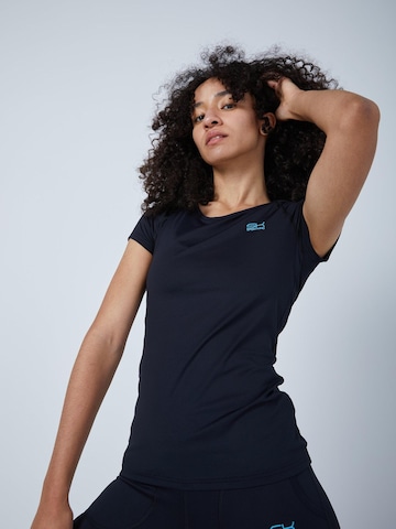 SPORTKIND Performance shirt 'Capsleeve' in Black