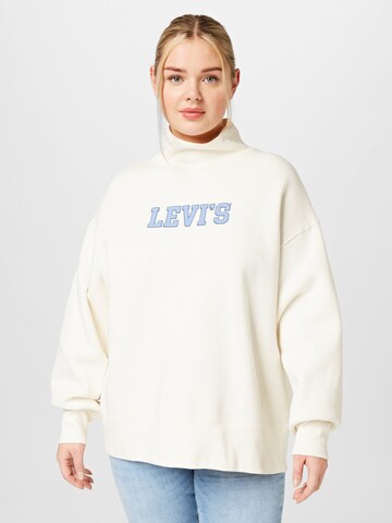 Levi's® Plus Sweatshirt 'Graphic Gardenia Crew' i beige: framsida