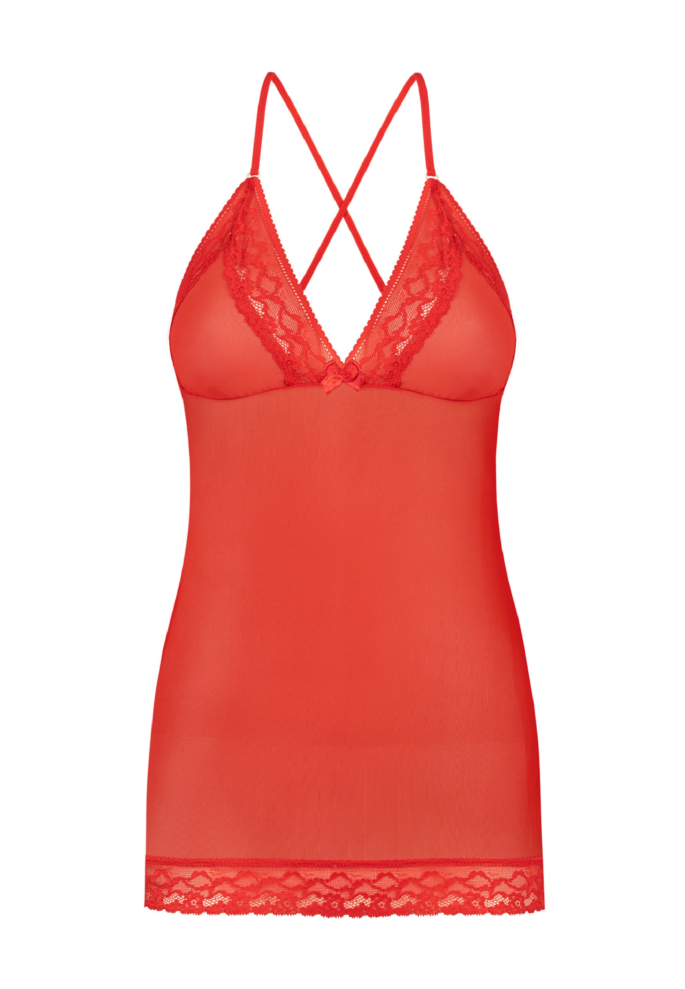 TEYLI Ночная рубашка в Красный: спереди