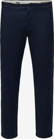 Regular Pantalon chino 'Stoke' SELECTED HOMME en bleu : devant