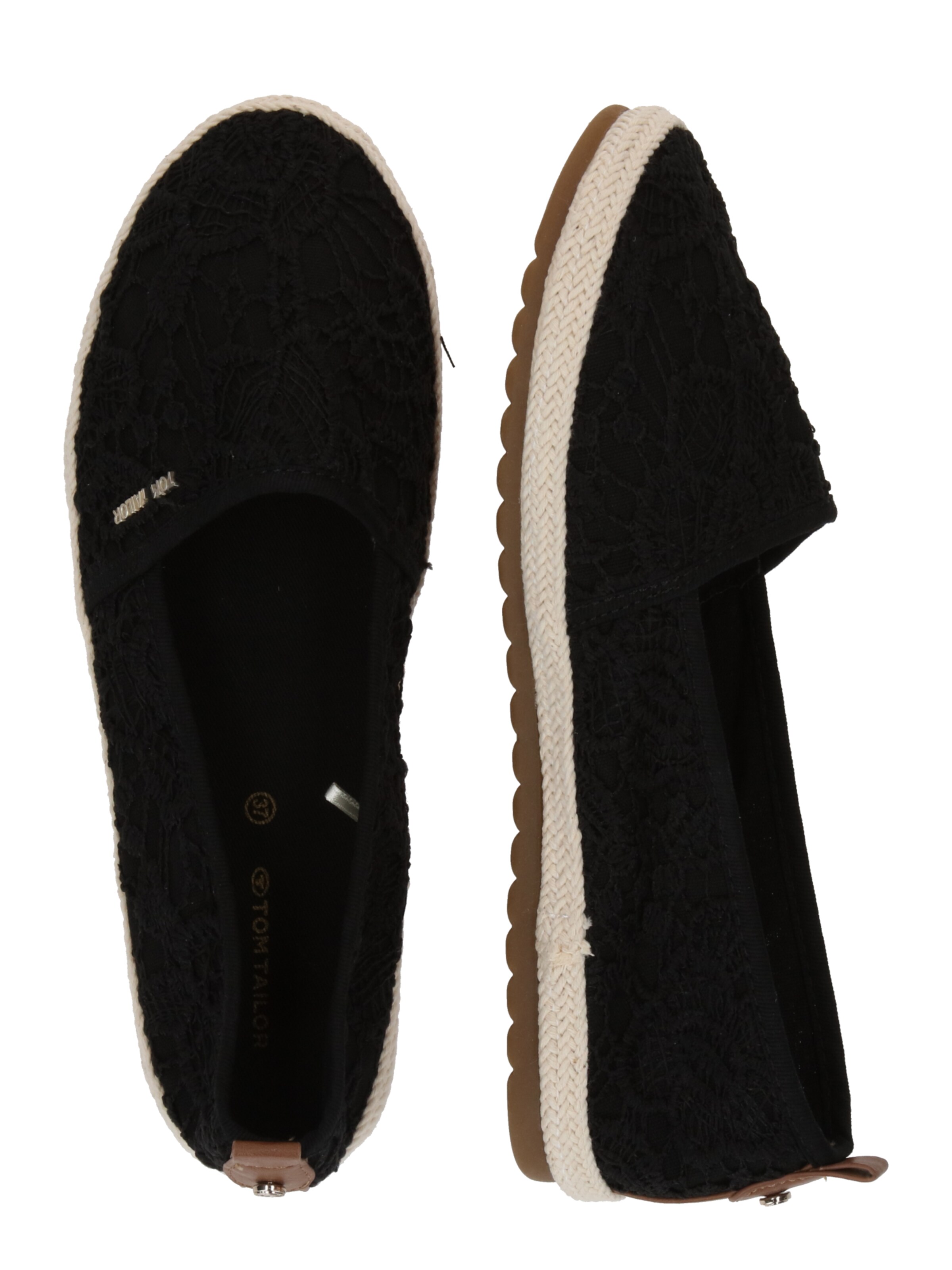 TOM TAILOR Papuče - Čierna