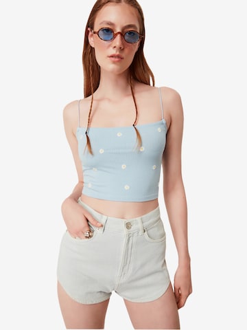 No Matter What Top in Blue