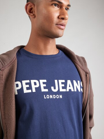Pepe Jeans - Camiseta en azul