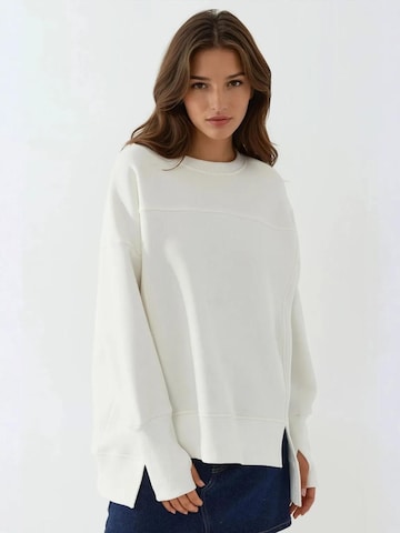 Hiccup Sweatshirt in Weiß: Vorderseite
