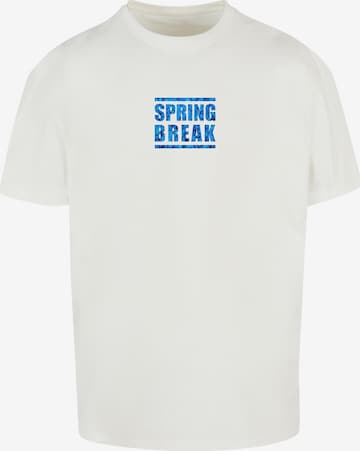 Maglietta 'Spring Break 2' di Merchcode in bianco: frontale