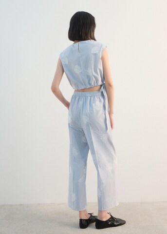 MANGO Loosefit Hose 'Lolo' in Blau